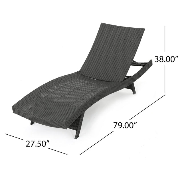 SALEM PE WICKER CHAISE LOUNGE - Patio Furniture | Patioza