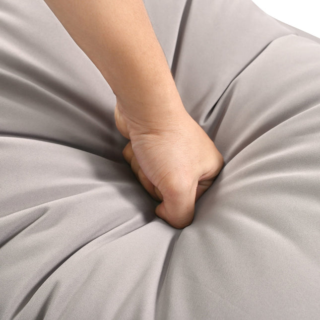 Outdoor Furniture with Tempered Glass Table Deep Seating with Thick Cushion for Backyard Porch Balcony (Grey) - Patio Furniture | Patioza