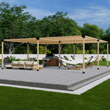 DIY Pergola Bracket Kit for a Freestanding Pergola With Slatted Roof - Any Size Up to 24' x 24' - | Patioza