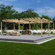 DIY Pergola Bracket Kit for a Freestanding Pergola With Roof Rafters - Any Size Up to 24' x 24' - | Patioza