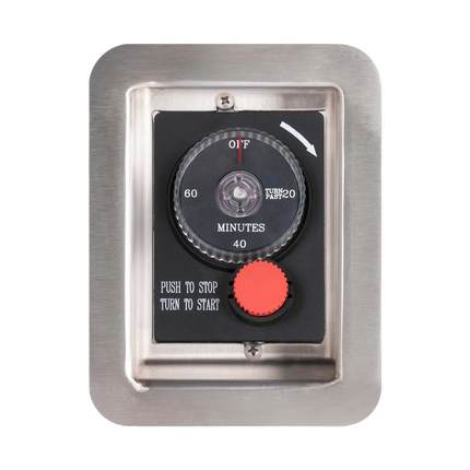 Gas Timer & E-Stop With Recessed panel