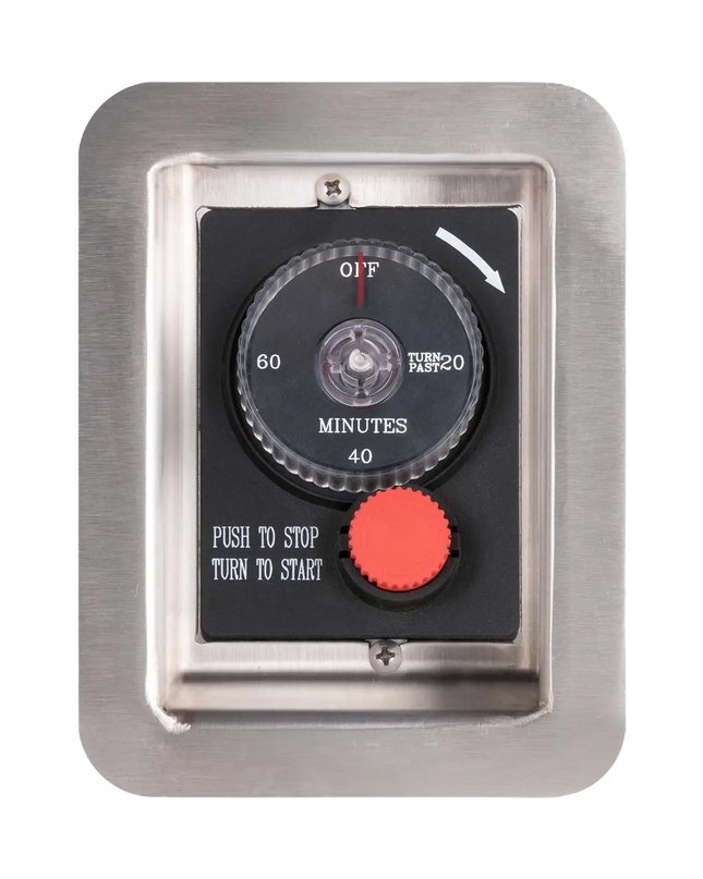 Gas Timer & E-Stop With Recessed panel