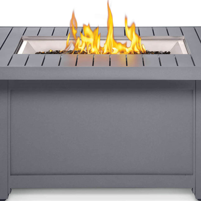 Patioflame Table - Patio Elegance Hamptons Rectangle Fire Table - Outdoor Kitchen | Patioza
