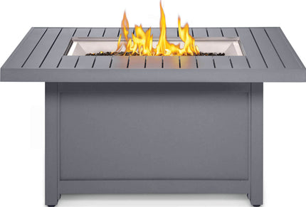 Patioflame Table - Patio Elegance Hamptons Rectangle Fire Table - Outdoor Kitchen | Patioza