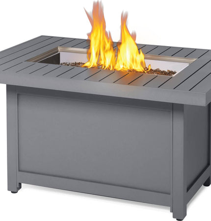 Patioflame Table - Patio Elegance Hamptons Rectangle Fire Table - Outdoor Kitchen | Patioza