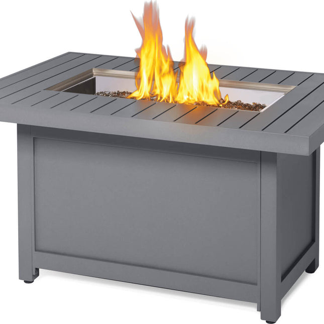 Patioflame Table - Patio Elegance Hamptons Rectangle Fire Table - Outdoor Kitchen | Patioza