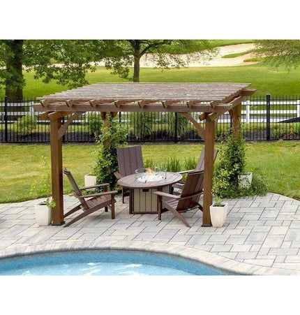 HDPE Round Fire Pit Table USA Made Elementz Blaze - Outdoor Fire Tables | Patioza