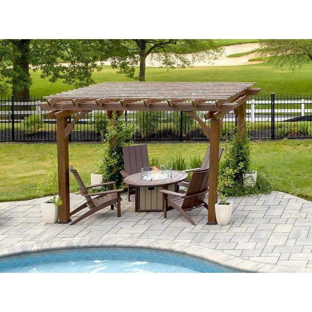 HDPE Round Fire Pit Table USA Made Elementz Blaze - Outdoor Fire Tables | Patioza