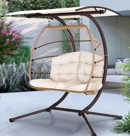 Gardeon Outdoor Furniture Lounge Hanging Swing Chair Egg Hammock Stand - Tech Accessories | Patioza