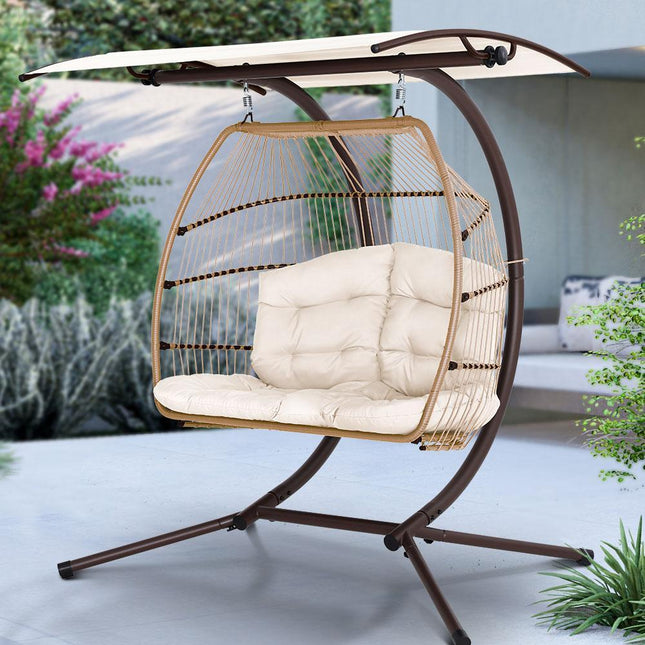 Gardeon Outdoor Furniture Lounge Hanging Swing Chair Egg Hammock Stand - Tech Accessories | Patioza