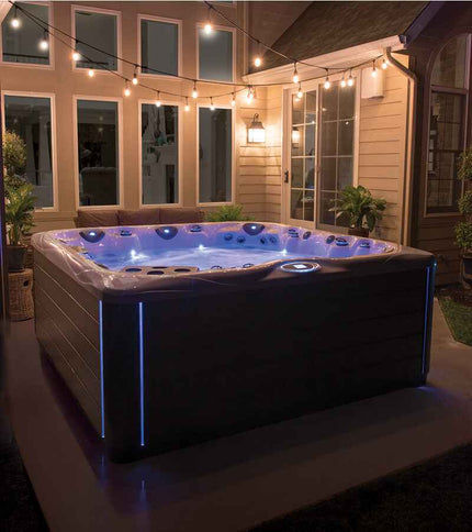 Pinnacle 7 - Person Luxury Hot Tub – 8' Spa with Lounger, Captain’s Chair, and Love Seat for Ultimate Relaxation - Hot Tubs | Patioza