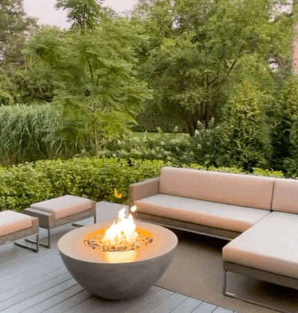 Conique | Concrete Fire Bowl - Fire Pits | Patioza