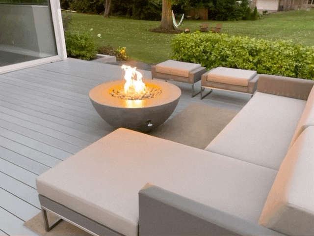 Conique | Concrete Fire Bowl - Fire Pits | Patioza