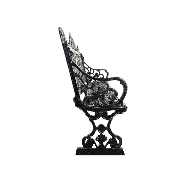 Ornamental Iron Garden Bench - Wrought Iron Bench | Patioza