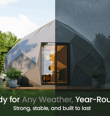 Patio Elegance Zomes Pod – 120 sq ft Eco - Friendly Outdoor Office Pod - Outdoor Structures | Patioza