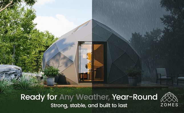 Patio Elegance Zomes Pod – 120 sq ft Eco - Friendly Outdoor Office Pod - Outdoor Structures | Patioza