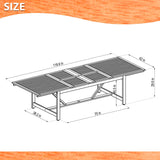 Leyland Table and Nassau Grey Armchairs Dining Set - Patio Dining Sets | Patioza