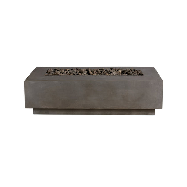 Lineal | Rectangular Concrete Fire Table - Fire Pit Table | Patioza