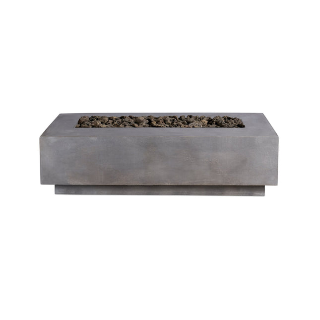 Lineal | Rectangular Concrete Fire Table - Fire Pit Table | Patioza
