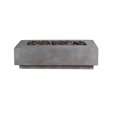 Lineal | Rectangular Concrete Fire Table - Fire Pit Table | Patioza