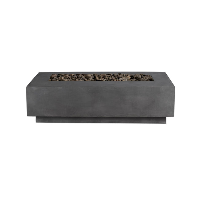 Lineal | Rectangular Concrete Fire Table - Fire Pit Table | Patioza