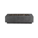 Lineal | Rectangular Concrete Fire Table - Fire Pit Table | Patioza