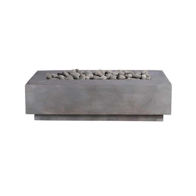 Lineal | Rectangular Concrete Fire Table - Fire Pit Table | Patioza