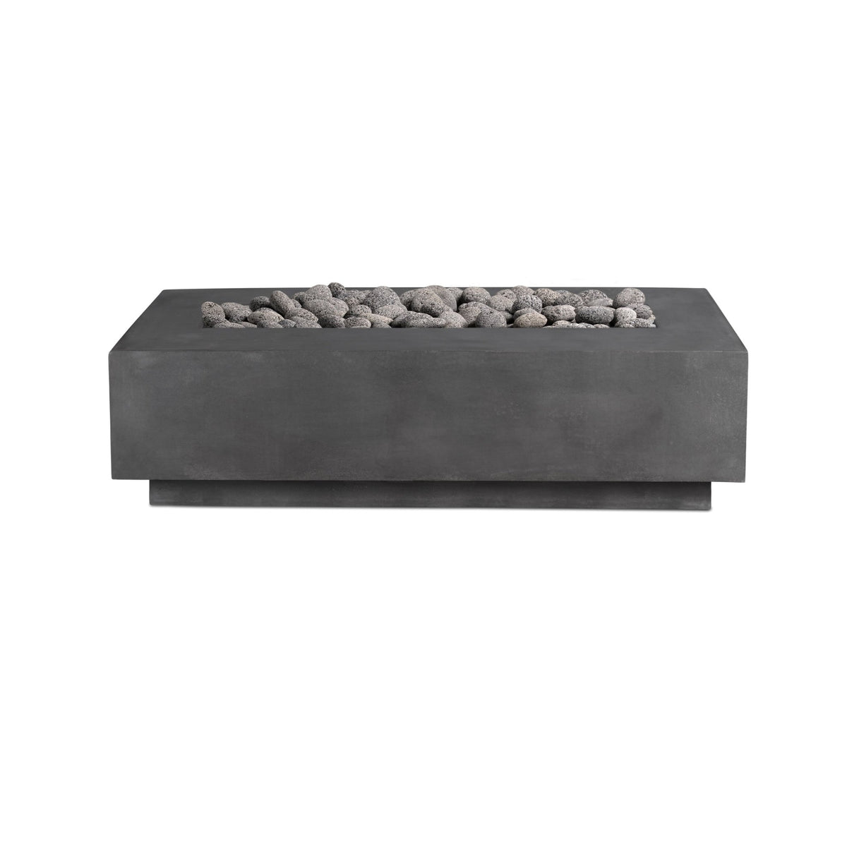 Lineal | Rectangular Concrete Fire Table - Fire Pit Table | Patioza