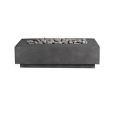 Lineal | Rectangular Concrete Fire Table - Fire Pit Table | Patioza