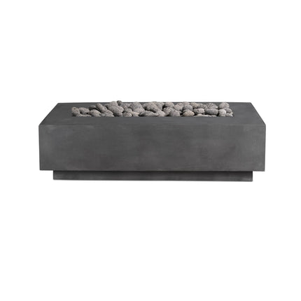 Lineal | Rectangular Concrete Fire Table - Fire Pit Table | Patioza