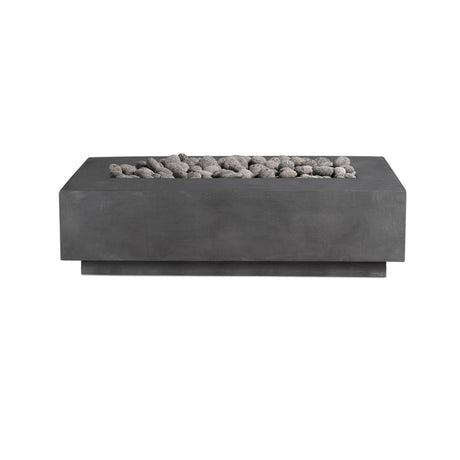 Lineal | Rectangular Concrete Fire Table - Fire Pit Table | Patioza