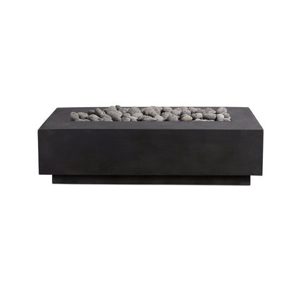Lineal | Rectangular Concrete Fire Table - Fire Pit Table | Patioza