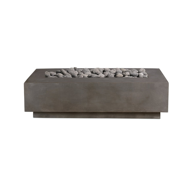 Lineal | Rectangular Concrete Fire Table - Fire Pit Table | Patioza
