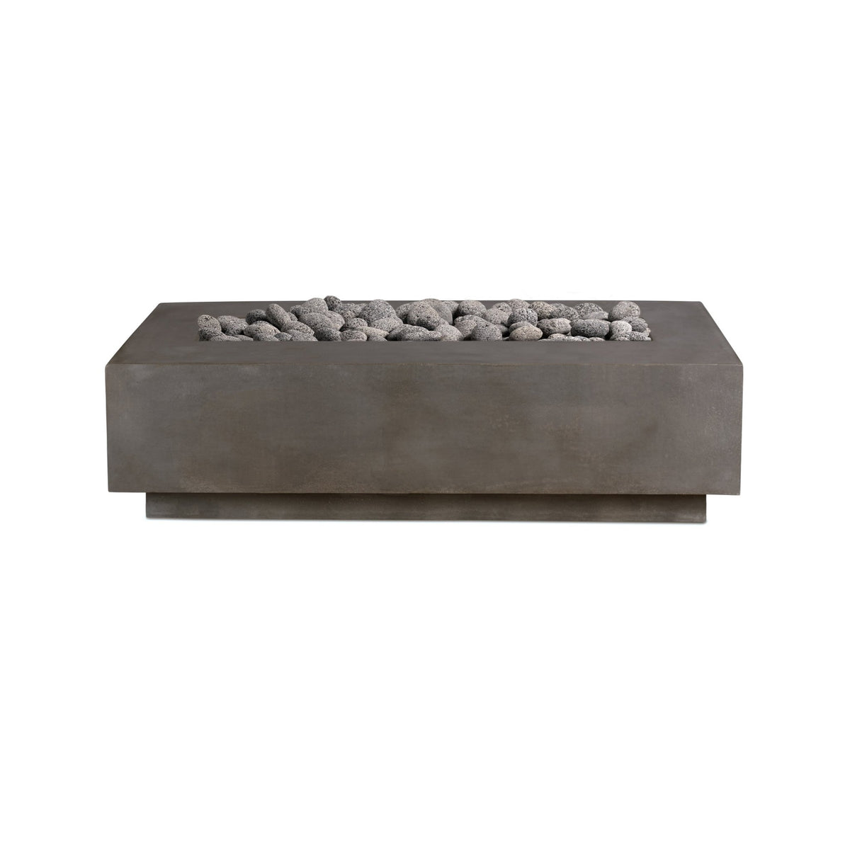Lineal | Rectangular Concrete Fire Table - Fire Pit Table | Patioza