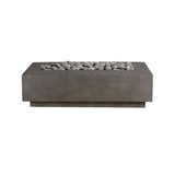 Lineal | Rectangular Concrete Fire Table - Fire Pit Table | Patioza