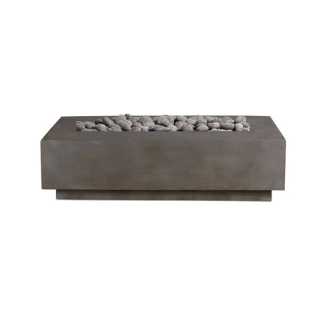 Lineal | Rectangular Concrete Fire Table - Fire Pit Table | Patioza