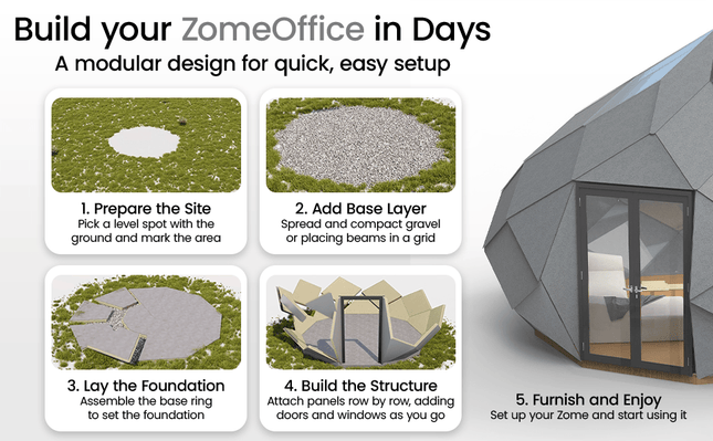 Patio Elegance Zomes Office - Outdoor Structures | Patioza