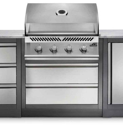 Patio Outdoor Kitchen Gas Grill - Patio Elegance OASIS™ 100 with Built - in 500 Series 32" Grill - Outdoor Kitchen | Patioza