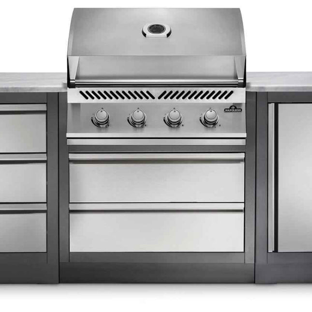 Patio Outdoor Kitchen Gas Grill - Patio Elegance OASIS™ 100 with Built - in 500 Series 32" Grill - Outdoor Kitchen | Patioza