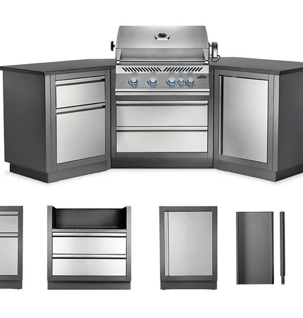 Patio Outdoor Kitchen Grill - Patio Elegance OASIS™ 200 with Built - in 700 Series 32" Gas Grill - Outdoor Kitchen | Patioza