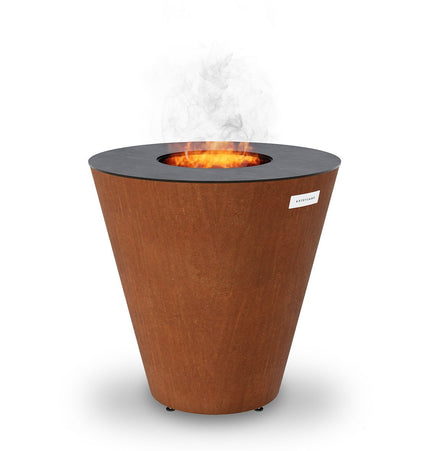 Arteflame ONE30 — 30″ One Series Flat-Top Charcoal Grill & Fire Bowl (Single-Piece CORTEN Steel) - All Products, Arteflame Grills | Patioza