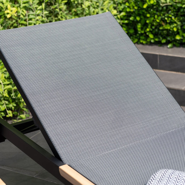 Panama Dark Duo Coffee Set & Sun Loungers - 3pc - | Patioza