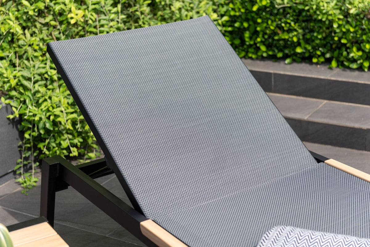 Panama Dark Duo Coffee Set & Sun Loungers - 3pc - | Patioza