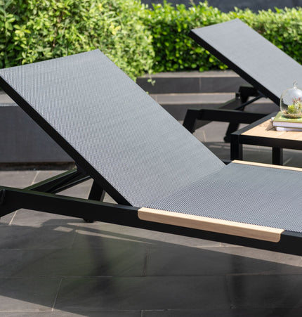 Panama Dark Duo Coffee Set & Sun Loungers - 3pc