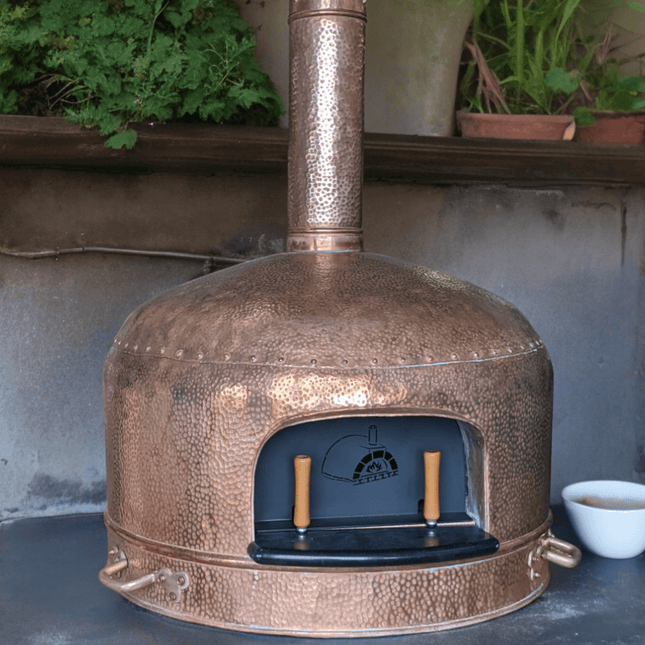 Traditional Wood Fired Brick Pizza Oven - Copperstone - Traditional Wood Fired Brick Oven | Patioza