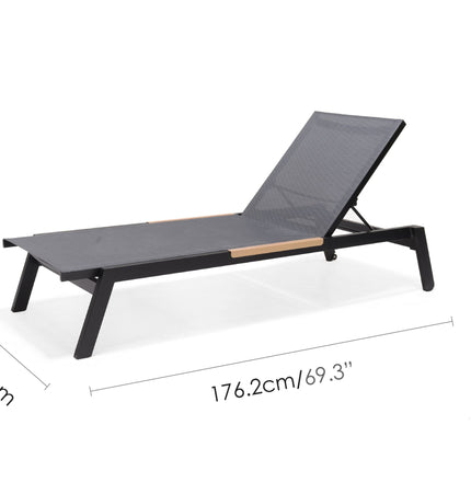 Panama Dark Duo Coffee Set & Sun Loungers - 3pc