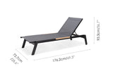 Panama Dark Duo Coffee Set & Sun Loungers - 3pc - | Patioza