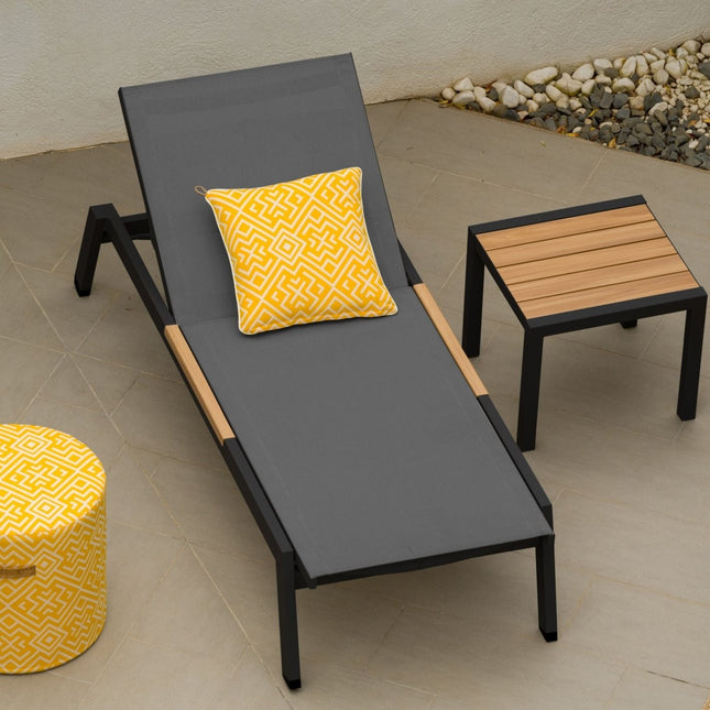 Panama Dark Duo Coffee Set & Sun Loungers - 3pc - | Patioza