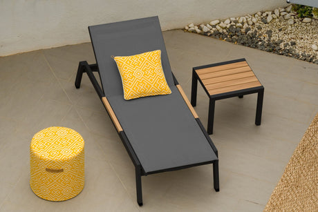 Panama Dark Duo Coffee Set & Sun Loungers - 3pc - | Patioza