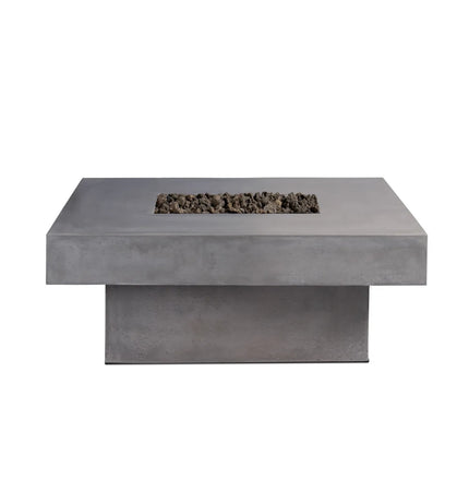 Platz - Square Concrete Fire Pit Table